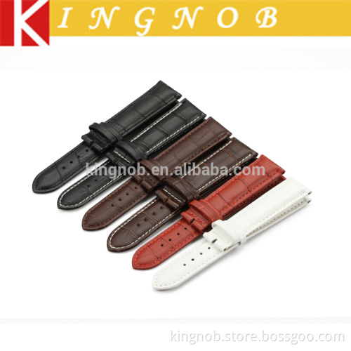 12 13 14 15 16 18 19 20 21 22 24mm Genuine Cow Leather Watchbands Colorful Watchband Alligator Grain Watch Strap
